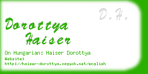dorottya haiser business card